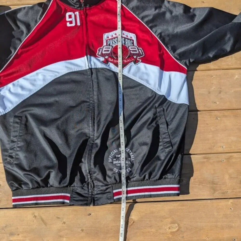 Vintage Pass The Roc 1891 Basketball Jacket Made in Korea Size XXL